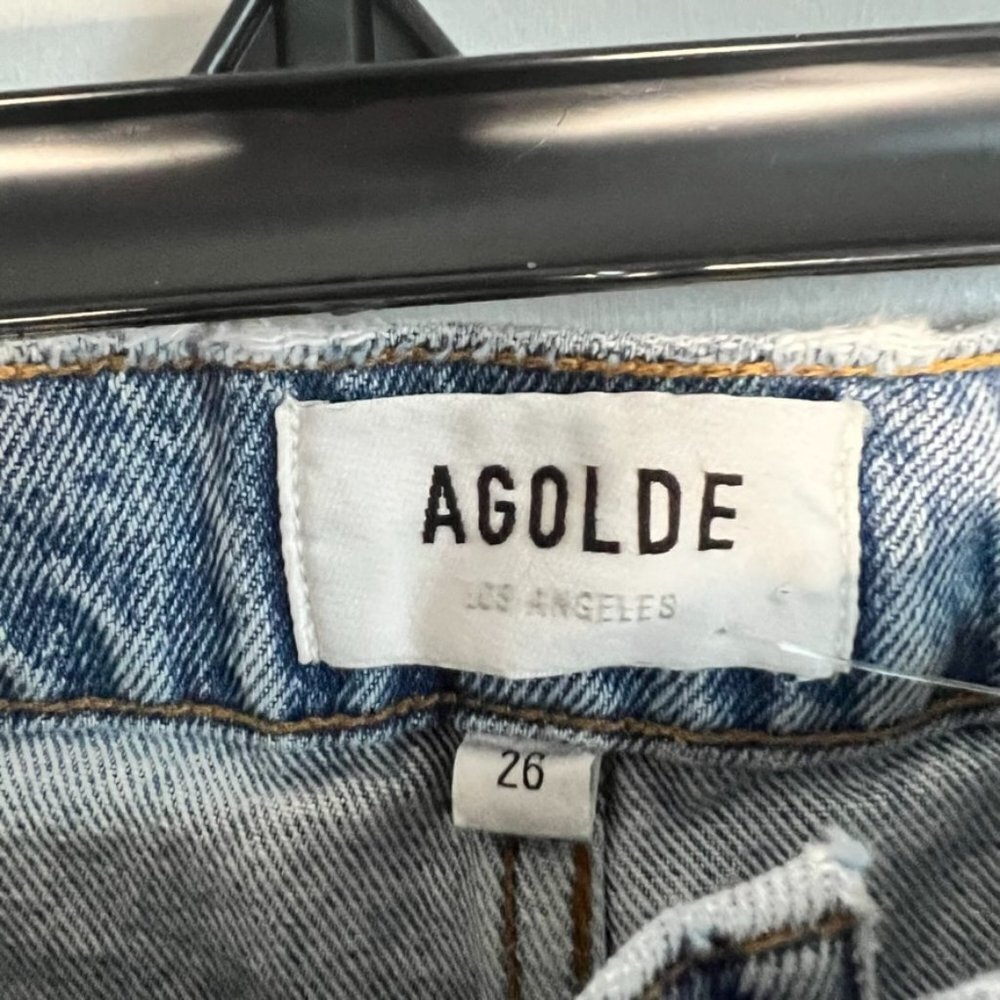 AGOLDE Reworked 90s ultra high-rise Paperbag straight Jeans - Picture 5 of 8